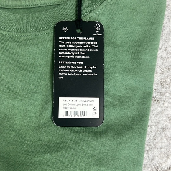 allbirds Cotton Long Sleeve Tee Hazy Cargo - NWT retail$98 - Picture 7 of 12
